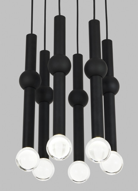 Guyed 6 Light Chandelier Alt Image