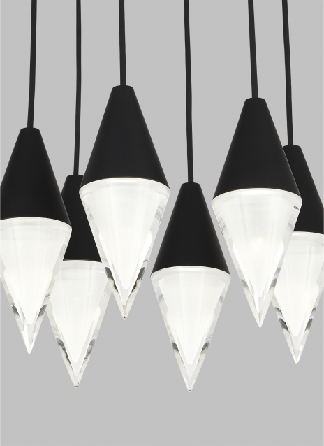 Turret 6 Light Chandelier Alt Image