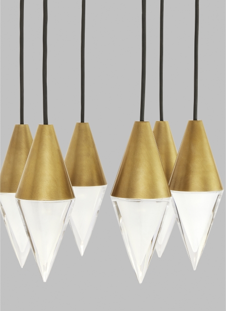 Turret 6 Light Chandelier Alt Image