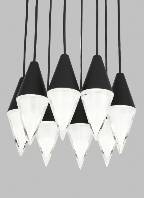 Turret 8 Light Chandelier Alt Image