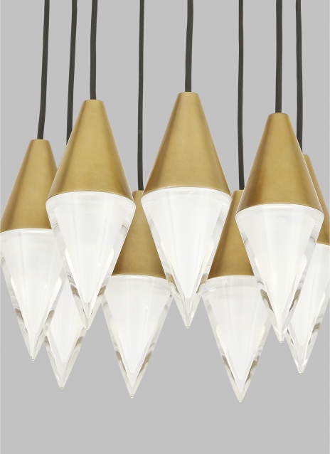 Turret 8 Light Chandelier Alt Image
