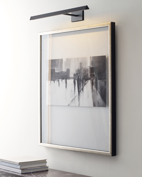 Dessau 18 Picture Light, Matte Black