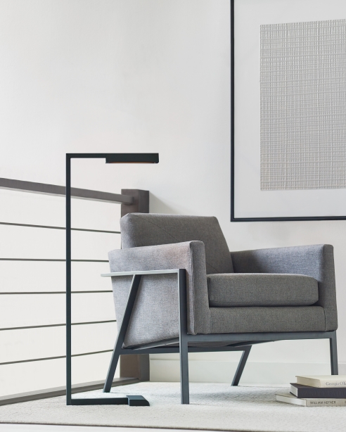 Dessau 38 Floor Lamp Nightshade Black