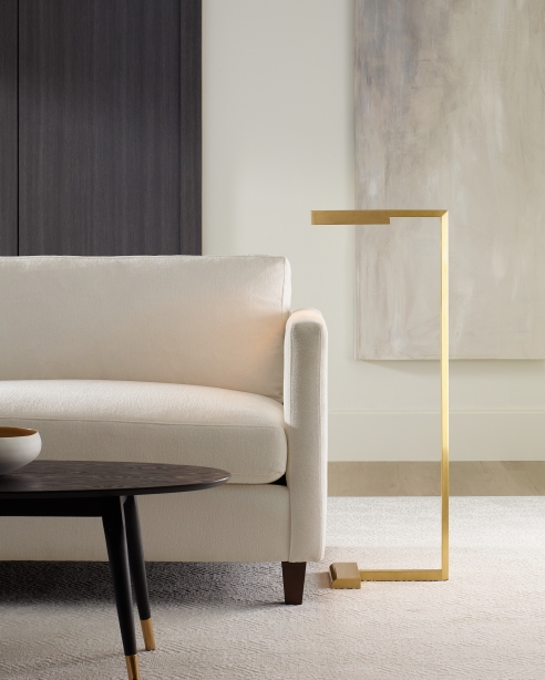 Dessau 38 Floor Lamp Natural Brass