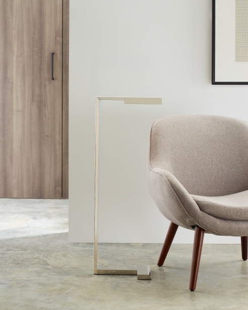 Dessau 38 Floor Lamp Polished Nickel