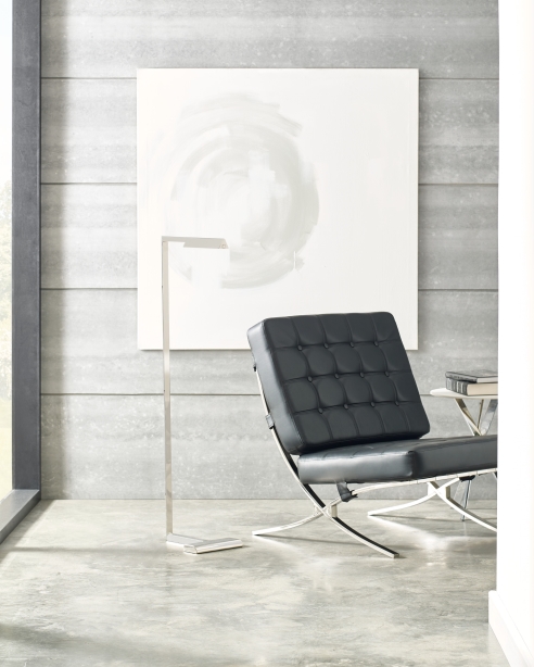 Dessau 46 Floor Lamp Polished Nickel
