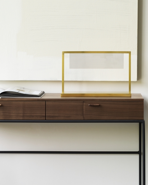 Everett Table Lamp Natural Brass