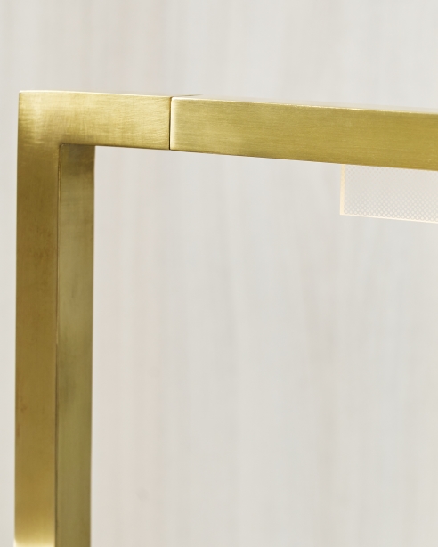 Klee 43 Floor Lamp Natural Brass