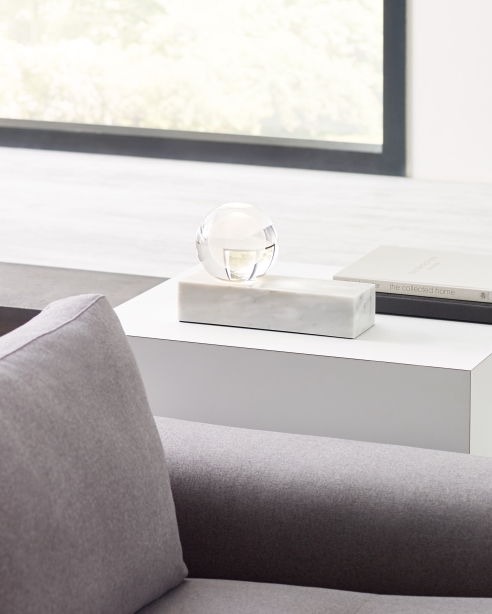 Mina Table Lamp White Marble