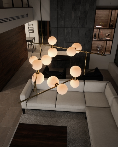 ModernRail Chandelier 2 Alt Image