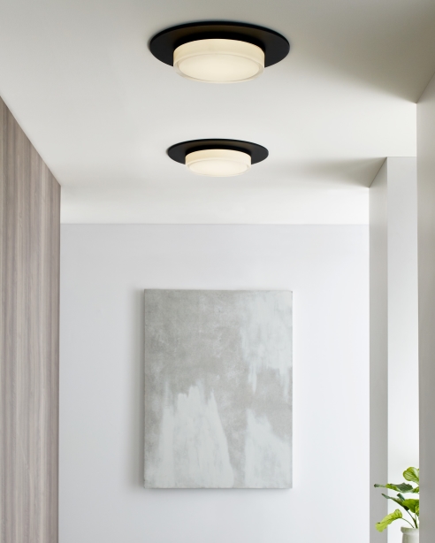 Sen 17 Flush Mount, Nightshade Black