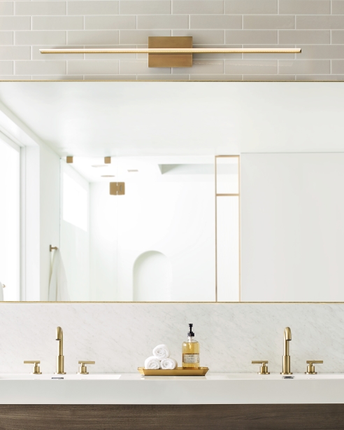 Span 48 Bath, Plated Brass