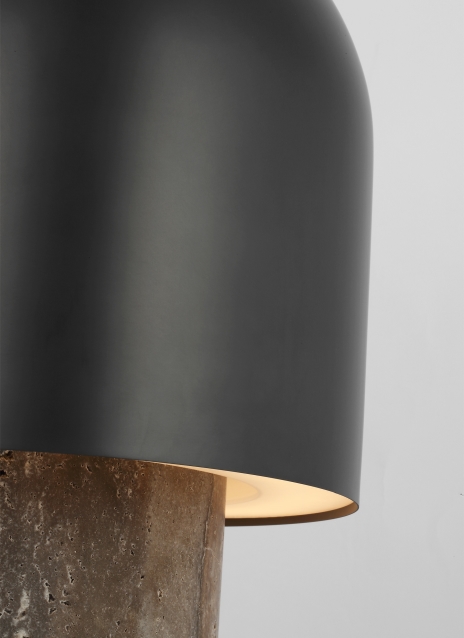 Kennett Small Travertine Table Lamp Alt Image