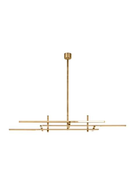 Cityscape Stacked X-Large Linear Chandelier