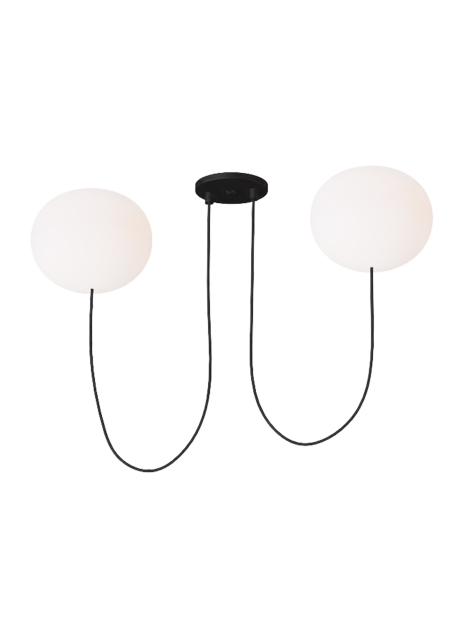 Helium Medium 2 Light Chandelier
