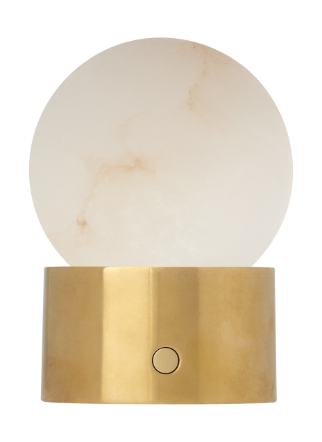 Mina Alabaster Accent Rechargeable Table Lamp