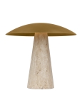 Natural Brass/Natural Travertine