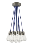 11-Port<br>Satin Nickel Finish<br>Blue Cord