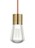 Natural Brass Finish Orange Cord