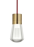 Natural Brass Finish Red Cord