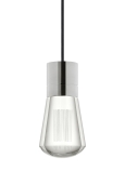 Satin Nickel Finish<br>Black Cord