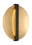 Dark Bronze/Natural Brass