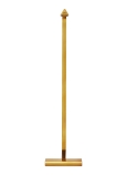 Natural Brass End View