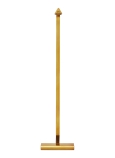Natural Brass End View