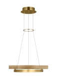 Hand-Rubbed Natural Brass/Natural Oak
