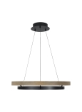 Matte Black / Weathered Oak Wood