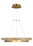Hand-Rubbed Natural Brass/Natural Oak