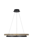 Matte Black / Weathered Oak Wood
