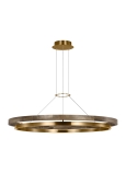 Natural Brass/Weathered Oak