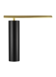 Nightshade Black Base Natural Brass Shade