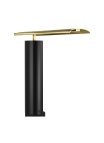 Nightshade Black Base Natural Brass Shade 3/4 View