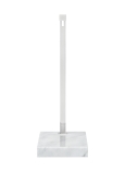 Polished Nickel / White Marble end view