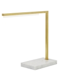 Natural Brass / White Marble 3qtr