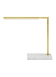 Natural Brass / White Marble