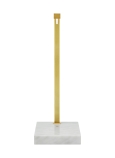Natural Brass / White Marble end view