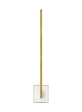 Natural Brass/White Marble