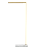 Natural Brass / White Marble