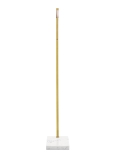 Natural Brass / White Marble End View