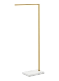 Natural Brass / White Marble 3/4