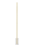 Natural Brass / White Marble