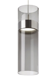 Transparent Smoke /<br>Transparent Smoke<br>Satin Nickel Ring