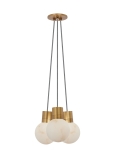 Hand-Rubbed Antique Brass/White Cord