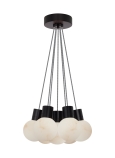 Black with White Cord