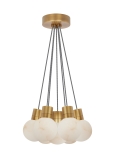 Hand Rubbed Antique Brass with White Cord