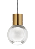 Natural Brass<br>Black & White Cord