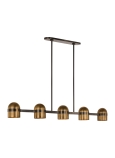 Blackened Bronze / Bright Worn Brass